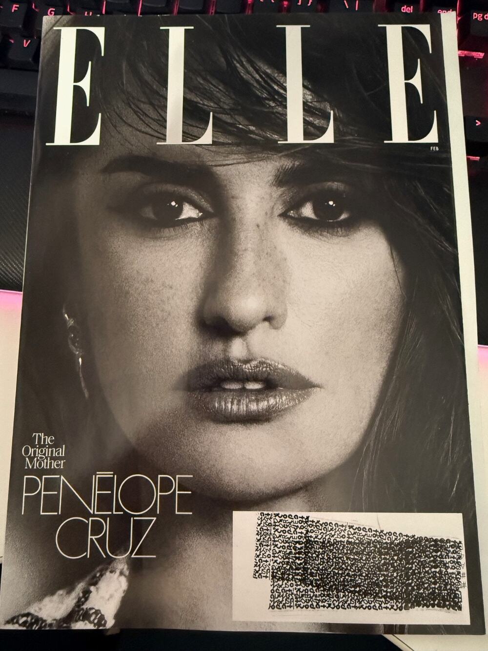ELLE Magazine February 2024 Penelope Cruz Fashion Beauty Style Celebrity Mother